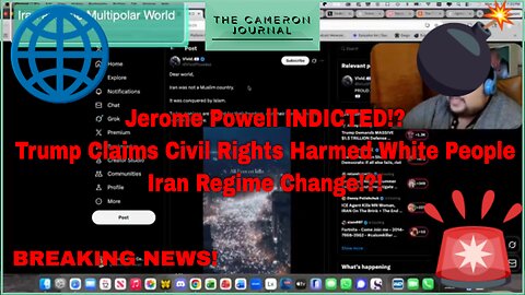 Jerome Powell Gets Indicted, Big Geopolitics News and more!