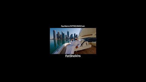 Fat Sheikh on a Yacht in Dubai