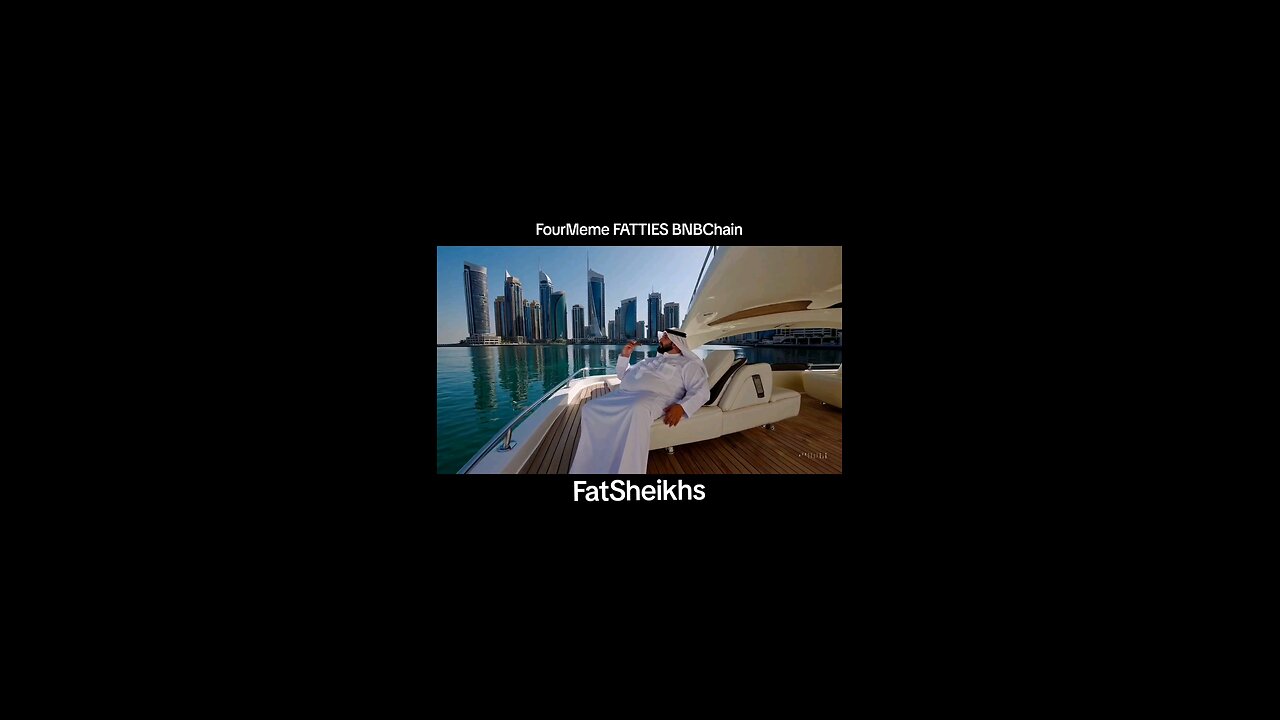 Fat Sheikh on a Yacht in Dubai