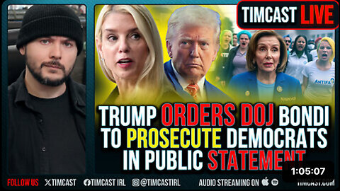 Trump Orders DOJ Bondi To Prosecute Democrats In Public Statement 