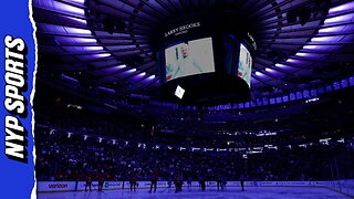 A moment of silence was held by the Rangers in tribute to our Larry Brooks