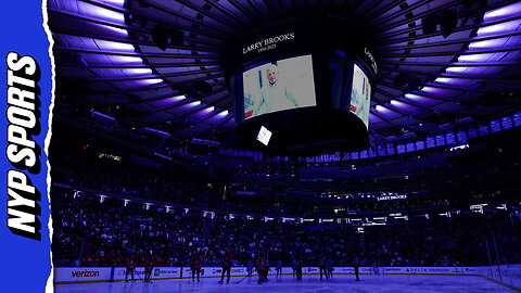 A moment of silence was held by the Rangers in tribute to our Larry Brooks