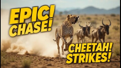 1. Cheetah Chases Wildebeest in an Epic Wildlife Moment