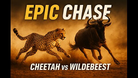 1. Cheetah Chases Wildebeest in an Epic Wildlife Moment