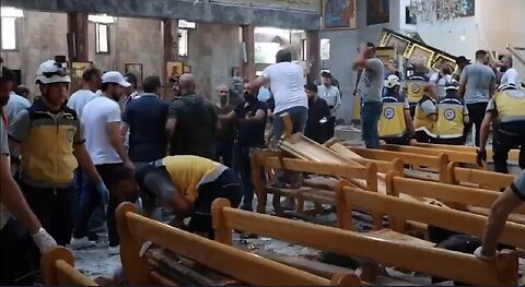 ISIS attack in Syria – Suicide bomber opens fire before blowing up at least 22 at church