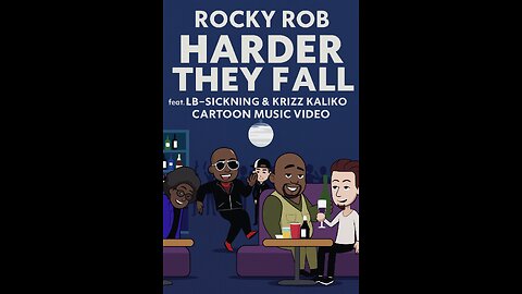 Rocky Rob – Harder They Fall (feat. LB~Sickning & Krizz Kaliko) | Cartoon Music Video