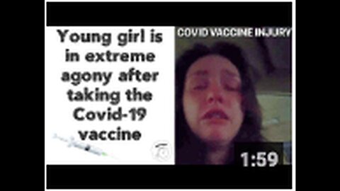 "Young Girl Experiences Severe Pain Following Covid-19 Vaccine #STOPTHESHOTS"