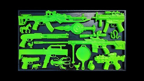 Membersihkan Nerf Shotgun, Assault Rifle, AK47, Sniper Rifle, Glock Pistol, M16, Laser Gun EPS 05