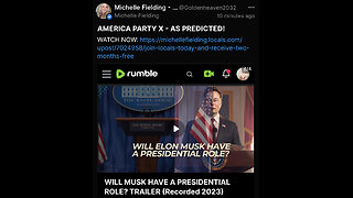 AMERICA PARTY X - ELON MUSK