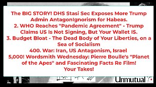Liberty Conspiracy LIVE 5-21-25 No-Noem Habeas, Budget Bloat, Iran, WHO Ugh