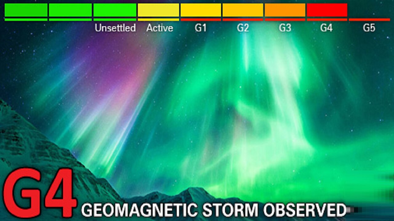 Severe (G4) Geomagnetic Storm Ongoing - Snow in the Northern Rockies - Critical Fire Weather SW