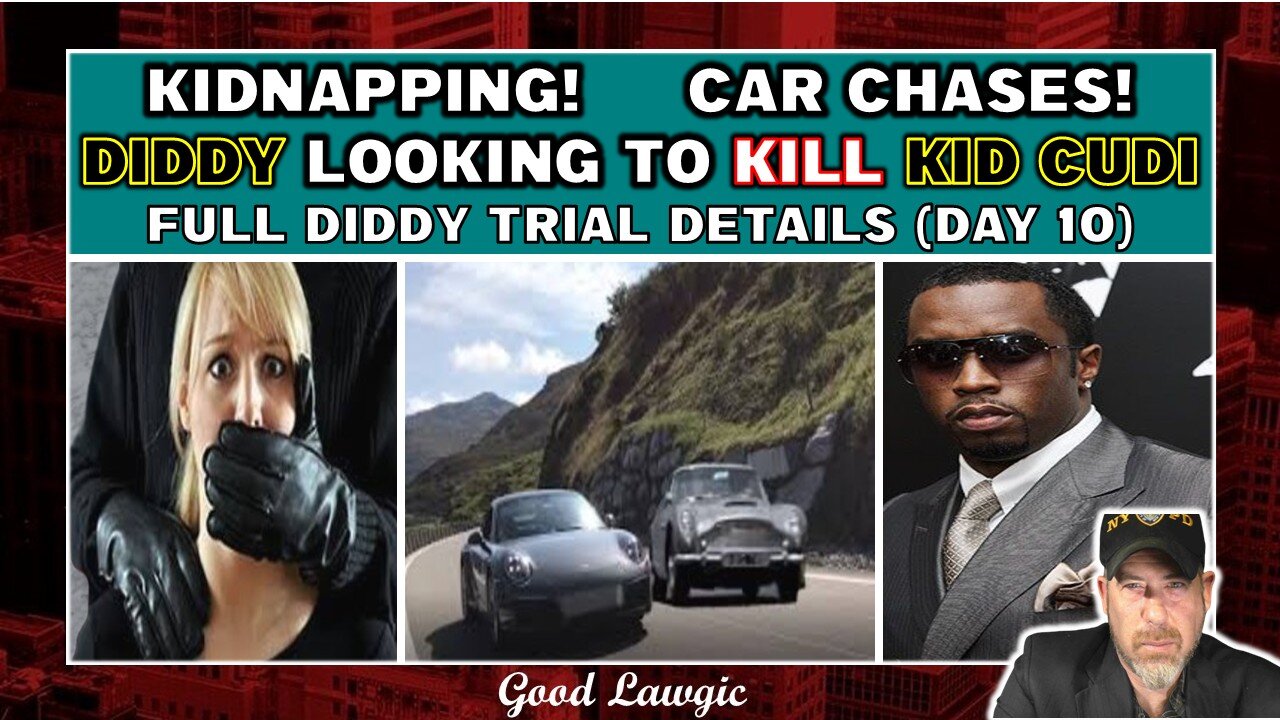 FULL Details DIDDY TRIAL (Day 10) Kidnapping, Car Chases, The HUNT To KILL Kid Cudi; BAWLING Witness
