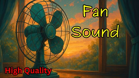 Peaceful Fan White Noise (Black Screen) | Gentle Hum for Sleep & Focus
