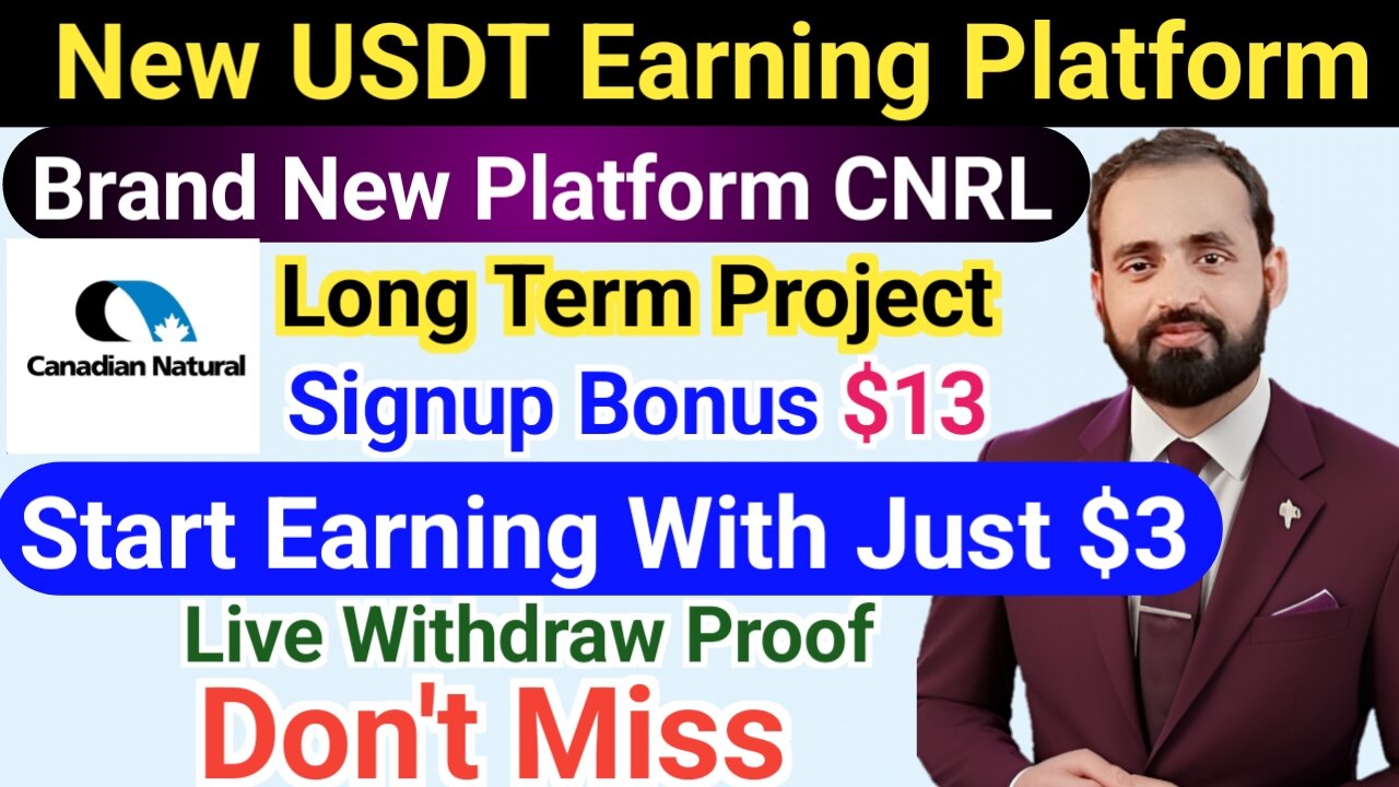 Brand New Platform CNRL❤❤❤ Team commission calculated at 15% | New Online Earning Site