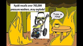Ryobi Pressure washers recalled over 700,000 units