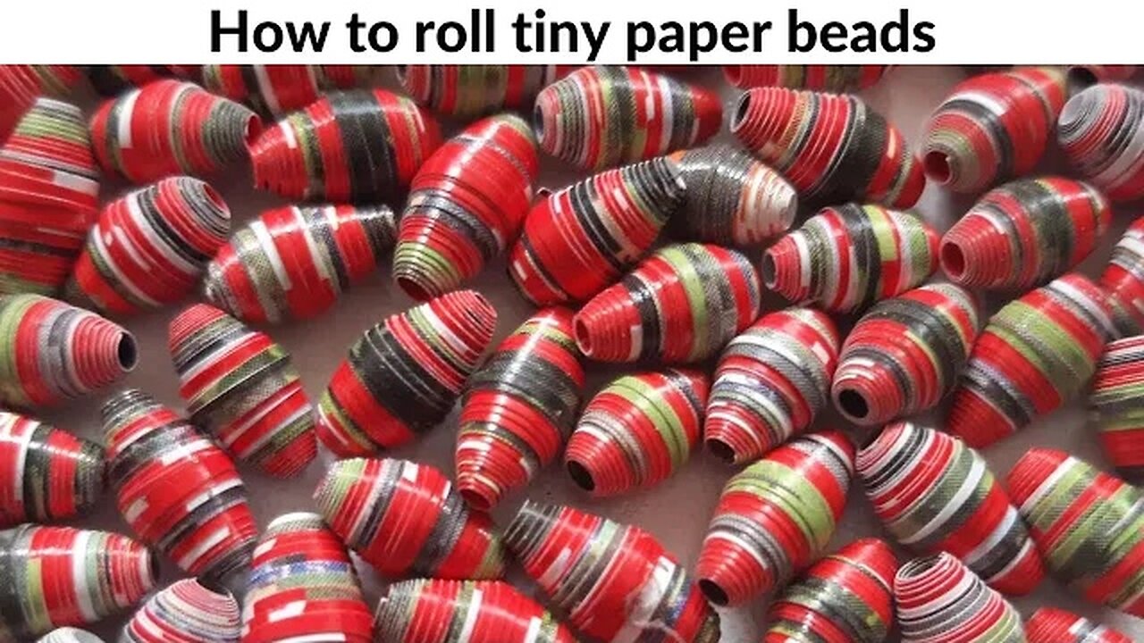 HOW TO ROLL TINY PAPER BEADS