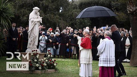 Papa Leone XIV inaugura il mosaico della Vergine Maria e la statua di Santa Rosa da Lima nei Giardini Vaticani nello Stato idolatra della Città del Vaticano il 31 gennaio 2026 facendo peccato d'idolatria NOTIZIE DAL MONDO