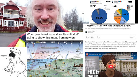 Wealth. Rumble Substack fail. Zionism stopped in S Korea. Epstein CBS News. US culture💩. Ihlan Omar