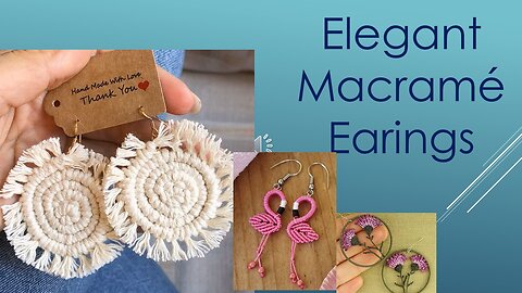 New Handmade Macramé Earrings 🧵 | Boho Style You’ll Love!