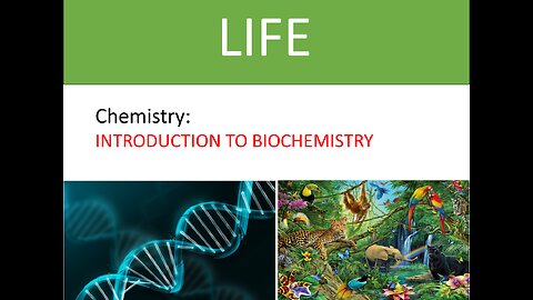 Biochemistry Introduction