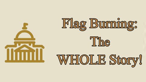 Watch This Video BEFORE You Opine On Flag Burning