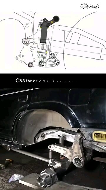 cantilever rear suspension