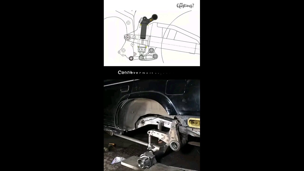 cantilever rear suspension