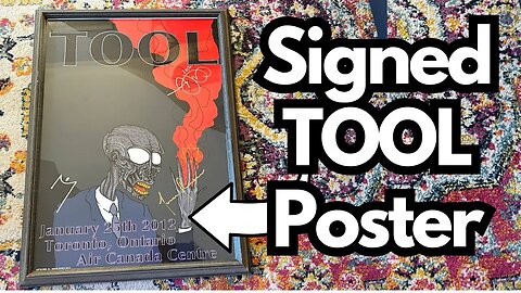 A Signed TOOL Poster from 2012