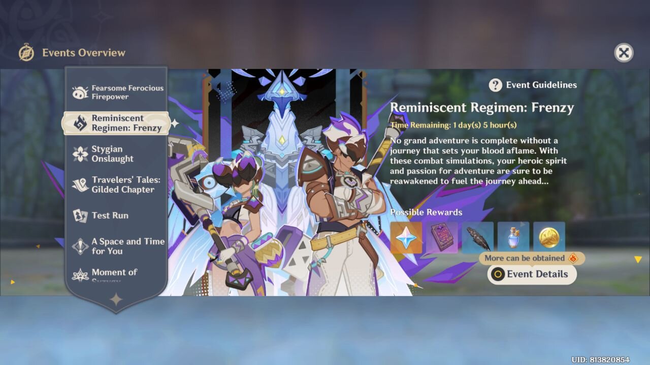 Reminiscent Regimen: Frenzy Event - Genshin Impact - Version 5.7
