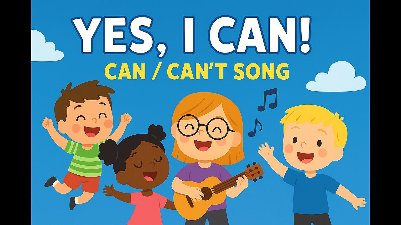 Yes, I Can! | Can / Can’t Song for Kids (Karaoke - AI Music)