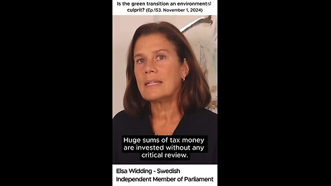 Elsa Widding - Is the green transition an environmental culprit
