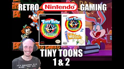 Tiny Toon Adventures 1 & 2 (NES): Rescue Babs Bunny from Montana Max in WackyLand with BrightGaming