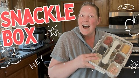 I Made My First SNACKLE BOX! | Travel Snack Hack + 9-Compartment Tray Review 🍱✈️