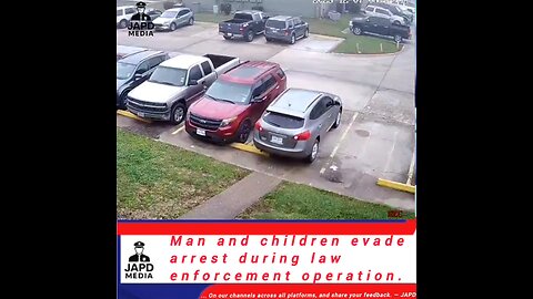 Man and children evade arrest during law enforcement operation #ArrestEscape #japd