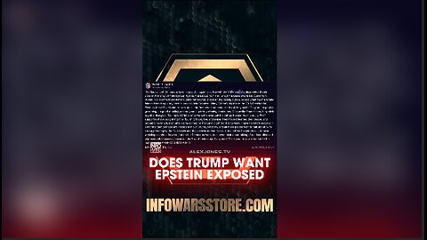 Alex Jones: Trump May Want us To Talk About Epstein More - 7/16/25