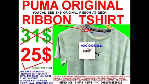Womens ladies girls PUMA ORIGINAL RIBBON 4 WAY stretch tshirts 25$ to 180 countries at ur home