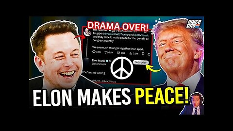 Elon Musk AGREES to MAKE PEACE with Trump in STUNNING Development After Cancelling Impeachment Call