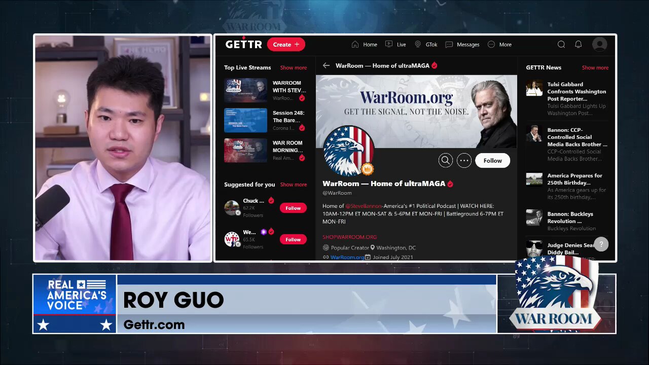 “Born In Communist China I Understand How Important Free Speech Is.” Roy Guo On Gettr