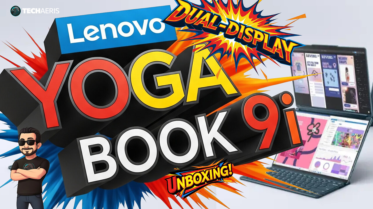 14" Lenovo Yoga Book 9i Dual Display Laptop Unboxing and Overview