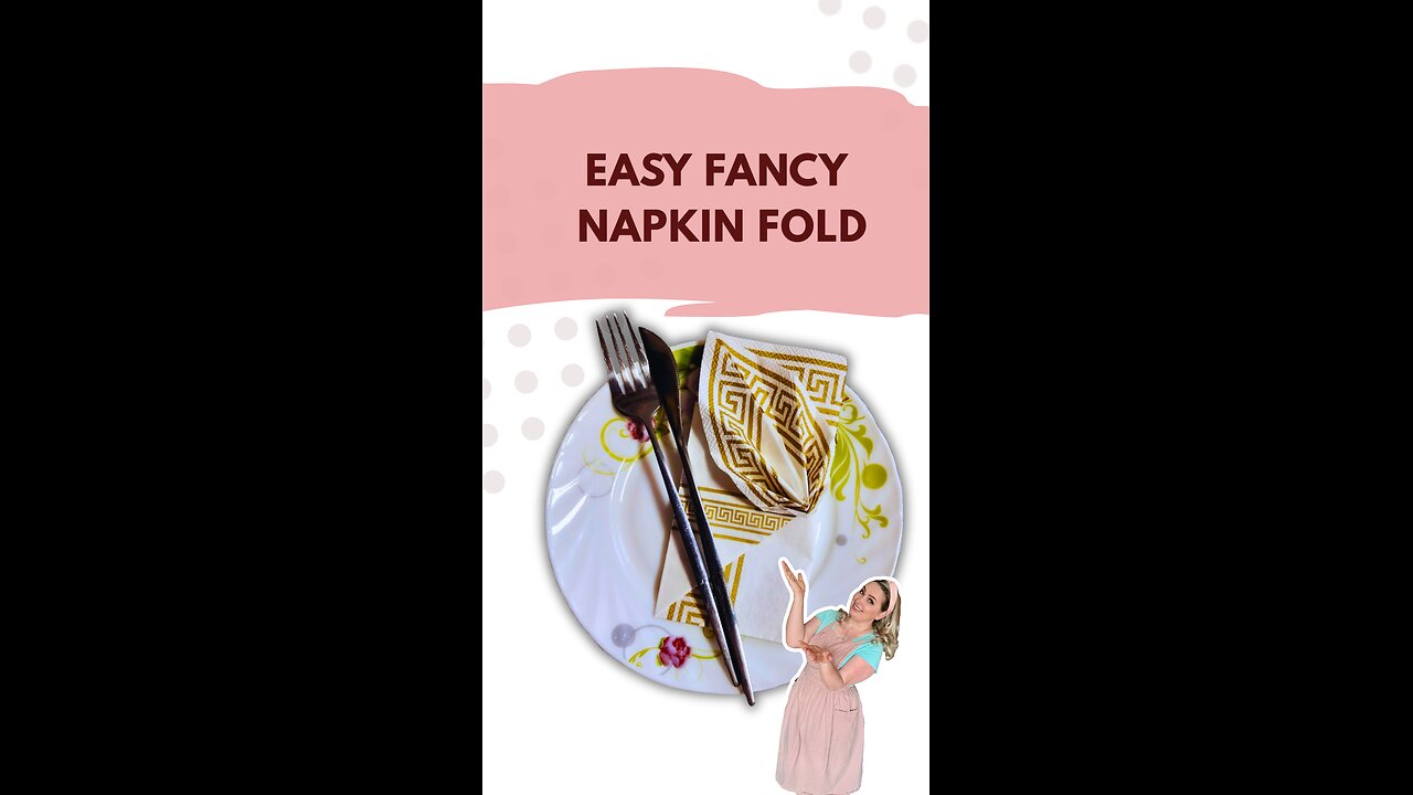 EASY ELEGANT NAPKIN FOLD | Perfect for Holidays & Special Dinners