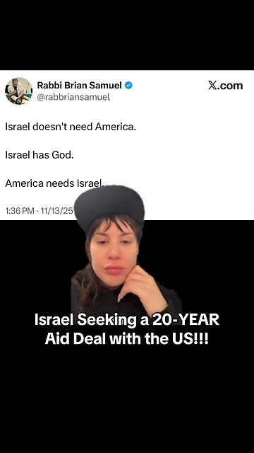 Israel Seeking a 20-YEAR Aid Deal with the US!!!
