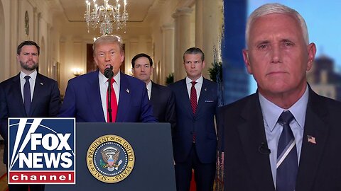 HISTORIC MISSION': Mike Pence commends Trump for strikes on Iran's nuclear sites