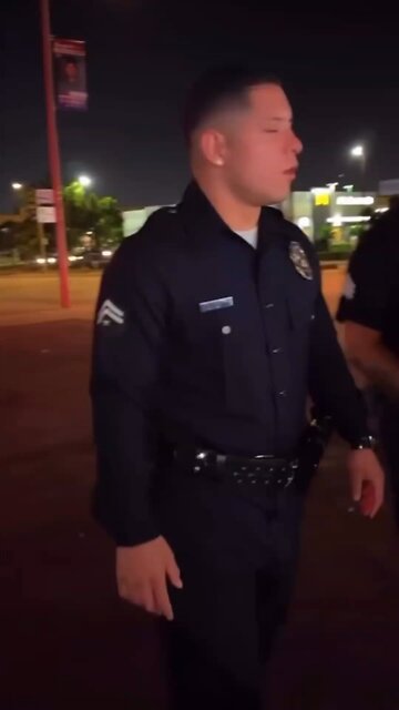 A burrito? On duty? Someone's priorities are clearly in order.