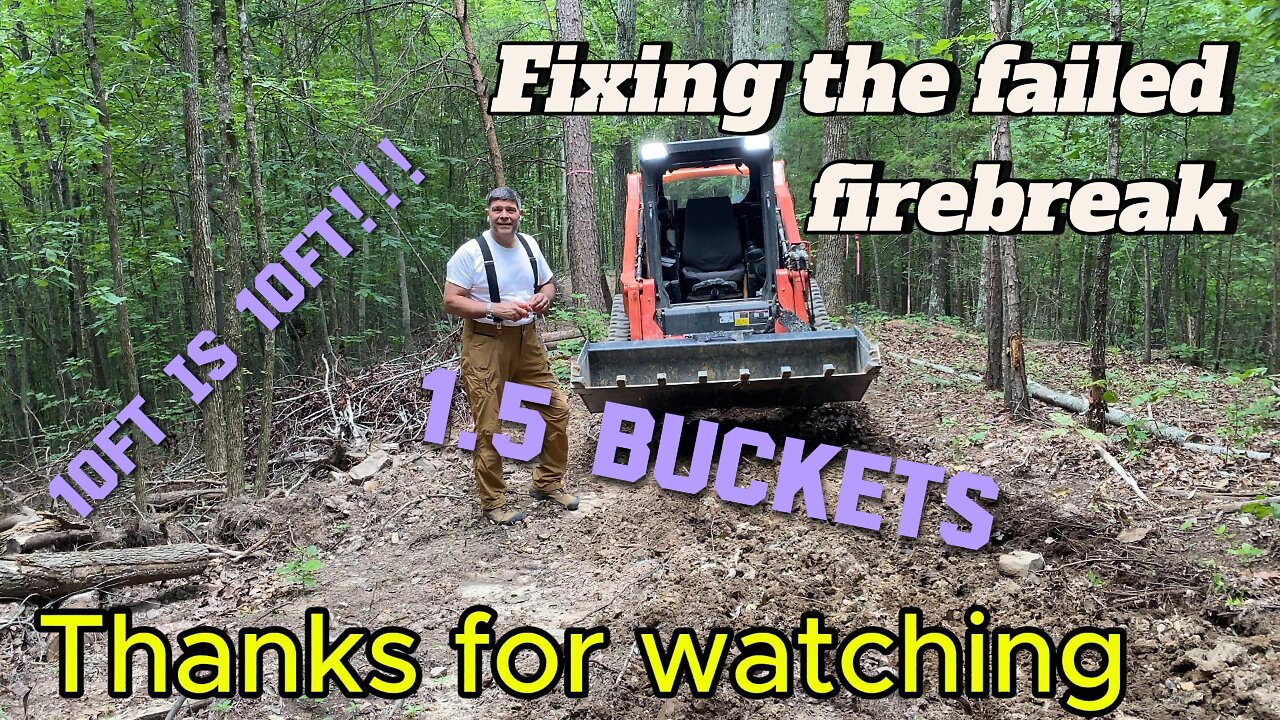 Repair the Firebreak to USDA/NRCS Standards for prescribed burn in the fall Only You Can Prevent...