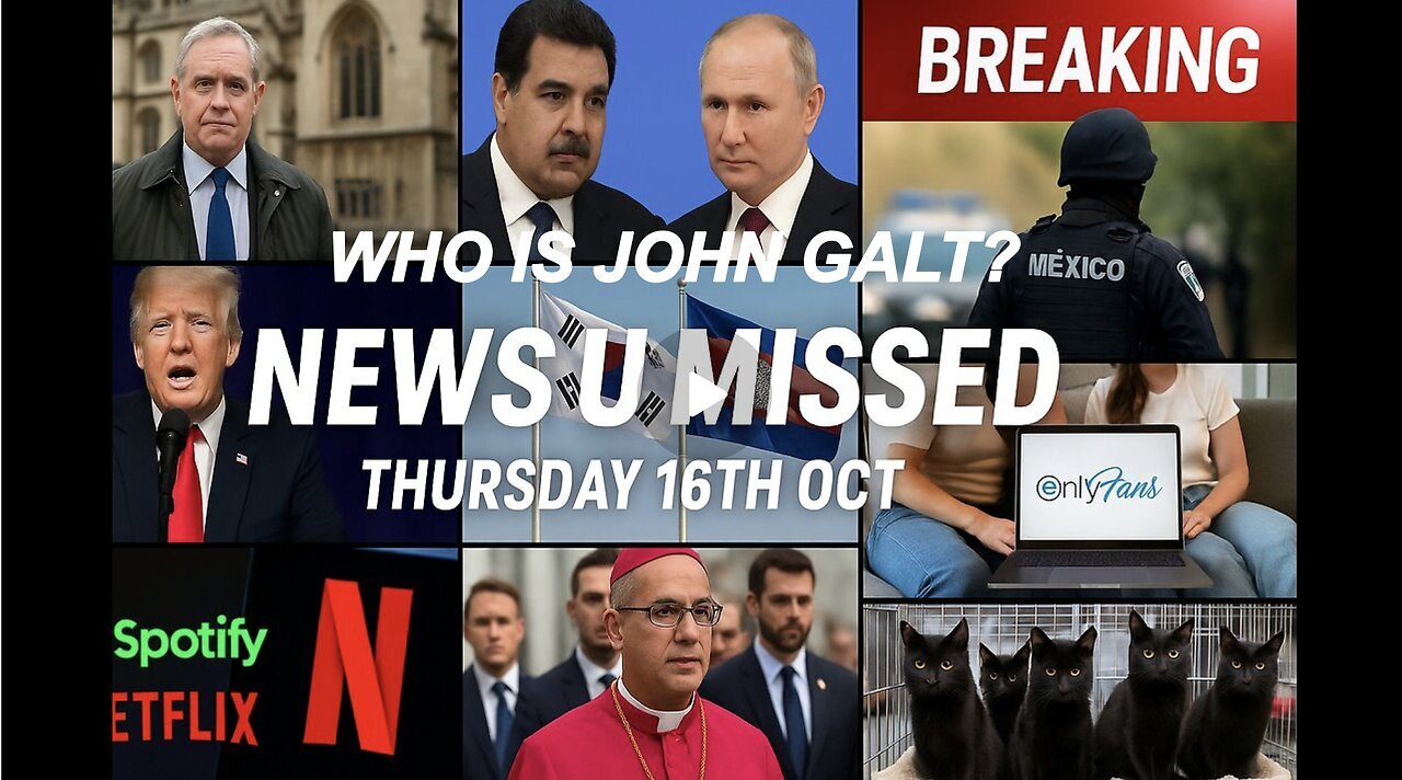NEWS U MISSED WITH PAUL BROOKER & DREW DEMI THURSDAY 16TH OCT 2025 WHO IS JOHN QALT?
