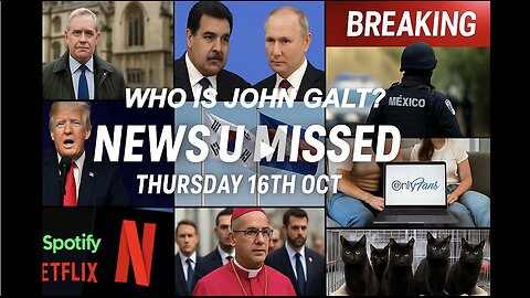 NEWS U MISSED WITH PAUL BROOKER & DREW DEMI THURSDAY 16TH OCT 2025 WHO IS JOHN QALT?