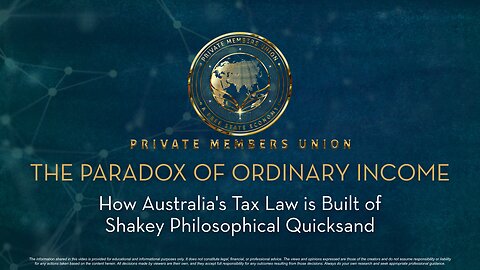 The Paradox of Ordinary Income – How Australia's Tax Law is Built of Shakey Philosophical Quicksand
