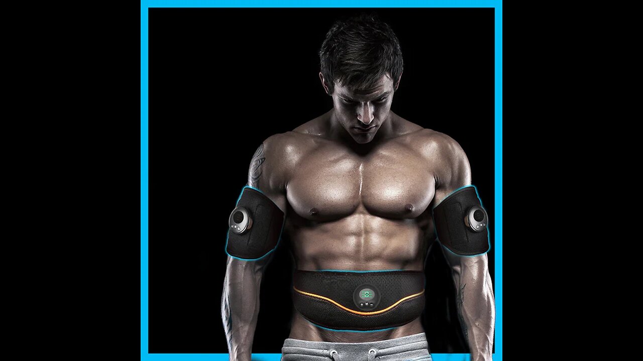 Rechargeable Home Smart EMS Abdominal Belt, with 6 Modes and 9 Strengths, for Home, Office & Gym