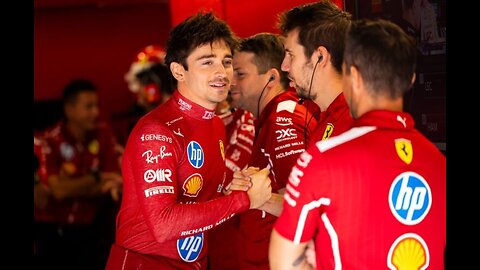 Ferrari team celebrations for pole position Charles leclerc Teamwork 🤝 Dream work