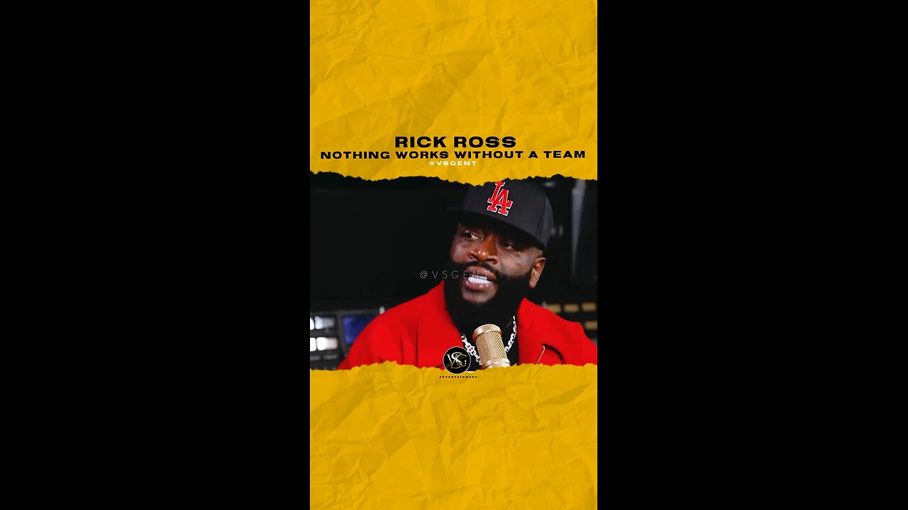 @richforever Nothing works without a team. #rickross 🎥 @thewypodcast